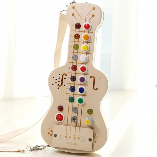Barnmusik som spelar gitarr tidig utbildning upplysningsleksaker 2