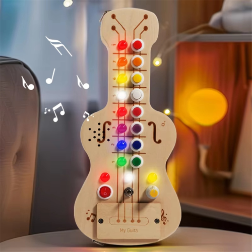 Barnmusik som spelar gitarr tidig utbildning upplysningsleksaker 1