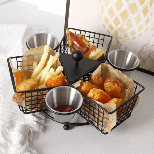 French Fries Basket Rotary Multiuse Food Display 1