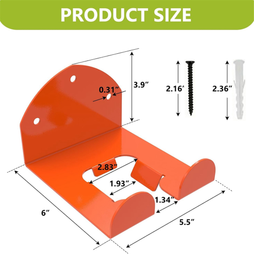 Wall Mounted Trimmer Rack Iron Universal Weeder Eater Hanger 1