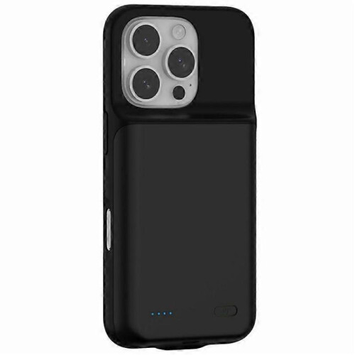 (Black) Compatible For iPhone 16 Pro Charging Back Case 7000mAh Power Bank Phone Backup Battery Pack