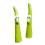 Resin Garden Stakes with Bamboo Decor 2pcs B 1