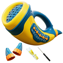 Kids Musical Horn with 30 Animal Sounds & Sound Amplifier Blue