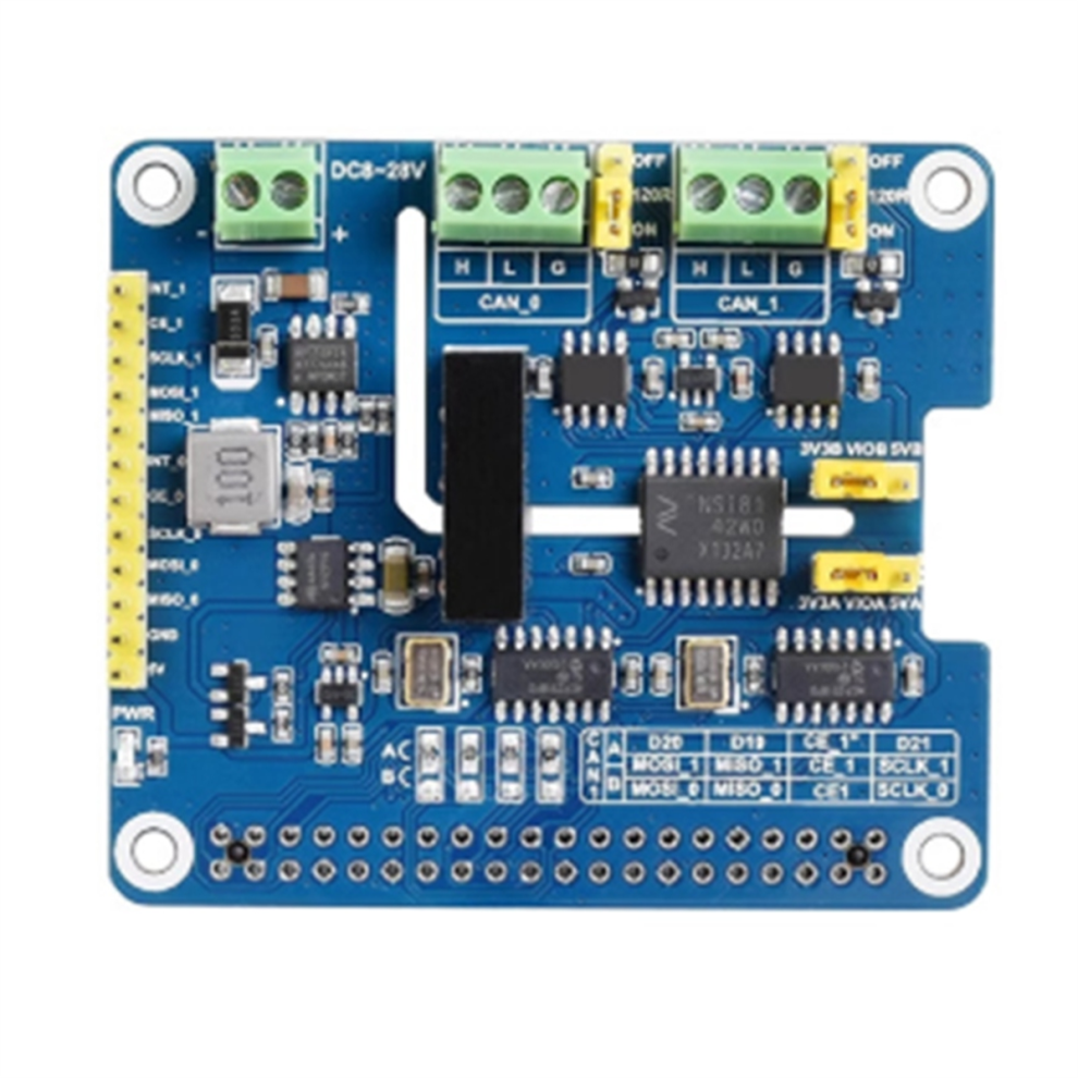2-Channel Isolated Can Spi Bus Expansion Hat For 4852839648900
