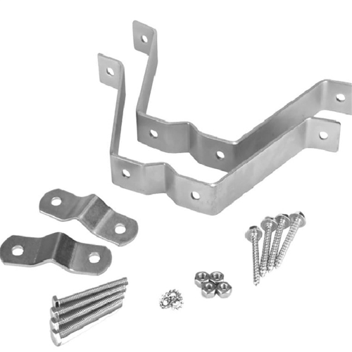 Heavy-Duty Wall Mount Pair for TV Antenna Mast with (2) Brackets 2