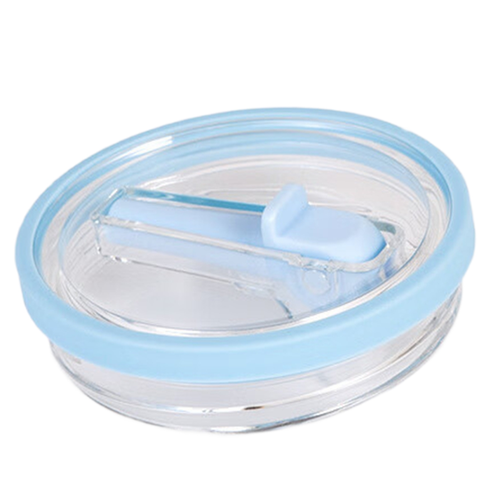 40oz Ice Mug Lid Thickened Silicone Plastic Ice Mug with Straw Lid C