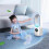 (bule) NEW Portable Air Conditioner Fan Rechargeable Air Cooler 6 Speeds Adjustable_ 3