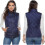 (L,blue)"Women's Heated Vest With 9 Heating Zones, USB Charging Vest" 1