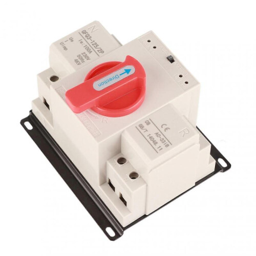 Dual Power Automatic Transfer Switch AC230V 100A 2P ATS Mini Generator Changeover Switch 1