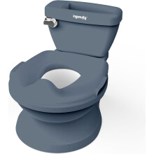 Realistic 2-in-1 Toddler Potty Training Toilet with Flushing Sound & Storage Ages 18 Months+ (Up to 50 lbs)