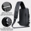 (blackbrown) Anti Theft Sling Bag Backpack With Combination Lock, Large Capacity 3