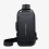 (graybrown) Anti Theft Sling Bag Backpack With Combination Lock, Large Capacity 5