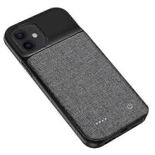 Compatible for iPhone 12 mini 5.4 inch 6800mAh Oxford Cloth External Battery Pack Backup Power Bank Portable Charging Case