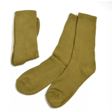 5 Pairs Khaki Mustard Socks UK 7 -11 Comfortable Warm Breathable