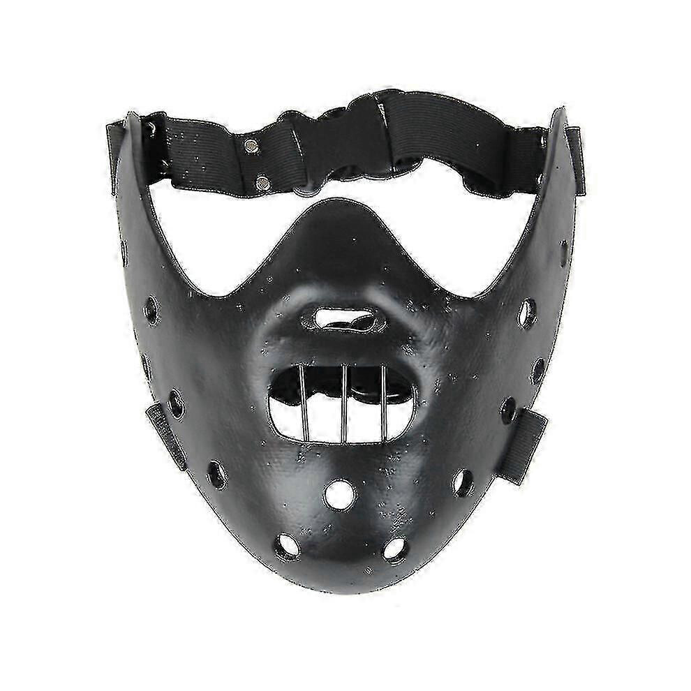 Kikidex (, One Size) Hannibal Masks Horror Hannibal Resin Lecter The Silence Of The Lambs Masquerade Mask 3 Colors Black