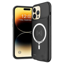 D98S 8500mAh Magnetic Charging Case Compatible for iPhone 14 Pro Max Protective Battery Case Anti-Scratch Power Bank Phone Case Su