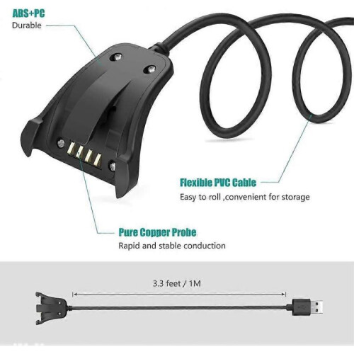 Charger Compatible with TomTom Runner 2 3, Spark 1 3, Golfer 2 SE, Adventurer - 2