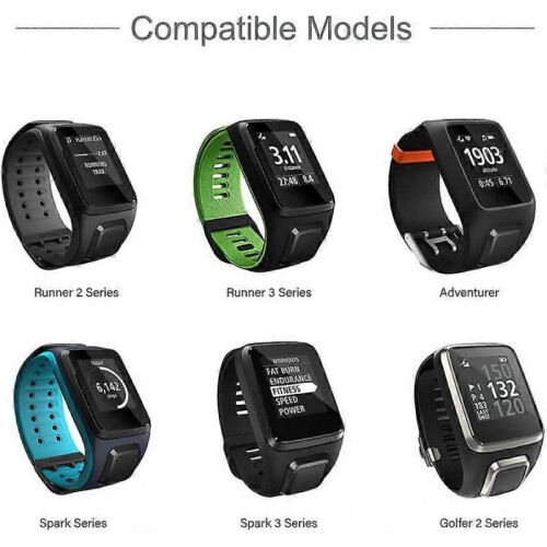 Charger Compatible with TomTom Runner 2 3, Spark 1 3, Golfer 2 SE, Adventurer - 1