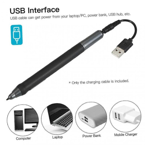 Stylus Charging Cable Compatible with Multiple Brands, 15cm Length 2