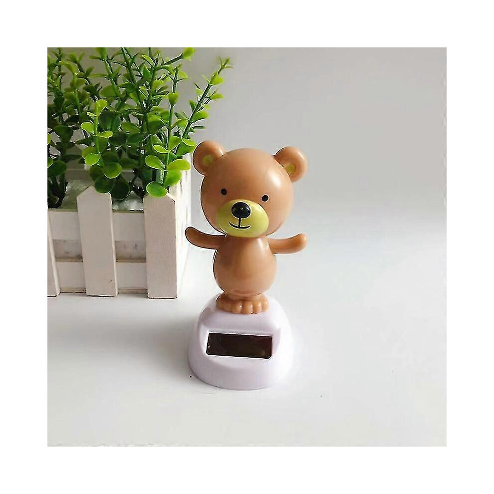 Kikidex ( Chicken, One Size) Solar Cartoon Figure Ornament For Car Dashboard Dynamic Dancing Animal Tabletop Decoration For Home Desktop Office White