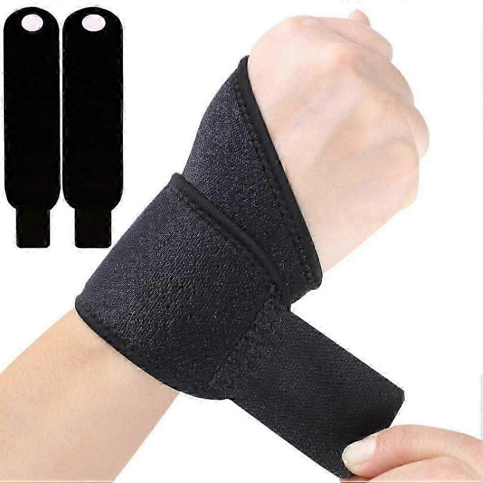 (As show, One size) 2pcs Wrist Brace Adjustable Compression Wrist Supports Wrist Strap For Fitness Sports Protecting Tendonitis Discomfort Relief