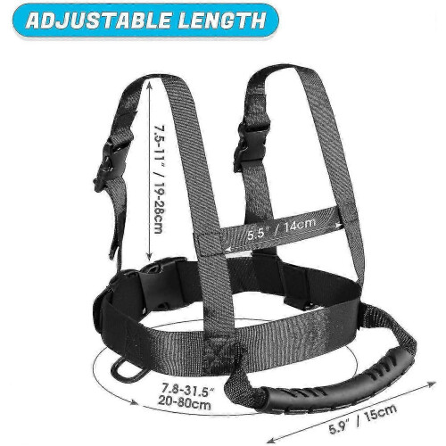 (As show, One size) Kids Ski And Snowboard Training Harness With Removable Leash Black 1