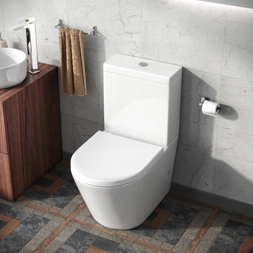 NES Home Magus Close Coupled Toilet with Soft Closing Seat 2
