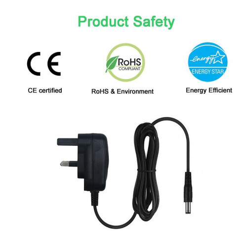 (UK plug) 9V myVolts replacement power supply compatible with Roland Micro Cube Amplifier 2