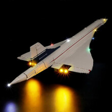 LED Lighting Kit for Lego Icons Airbus Concorde 10318 Building Set  Light Set Compatible with Playset 10318 Airbus Concorde