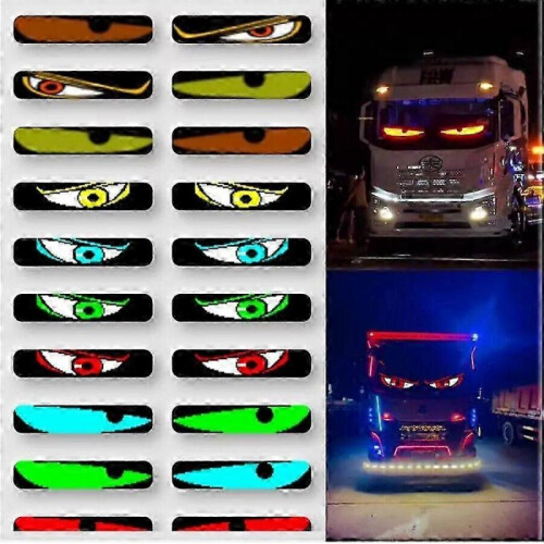 (10.2cmx34.8cm) Truck-Specific Devil's Eye LED-Screen Car Eye Light Truck Dynamic LED Light 1