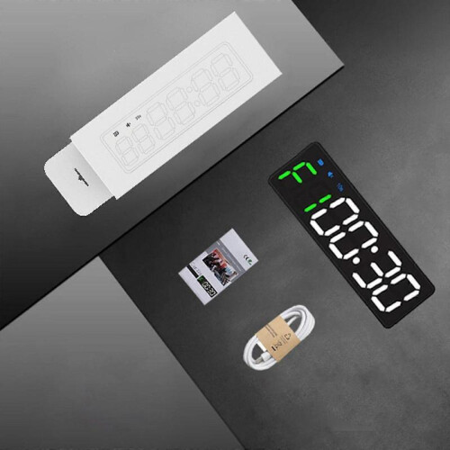 (Black) Led Gym Timer Workout Interval Gym Training Timer Clock Countdown Stopwatch Training-YuJia 1