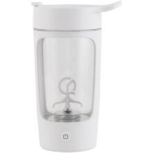 (White, Multicolor) EQURA Sports Fitness Protein Powder Mixing Cup Shaking Cup 650ml Electric Portable Coffee Bottle USB