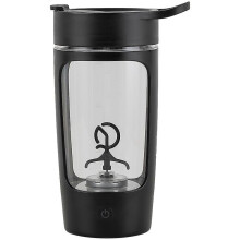 (Black, Multicolor) EQURA Sports Fitness Protein Powder Mixing Cup Shaking Cup 650ml Electric Portable Coffee Bottle USB