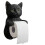 (Black cat) Cat Paper Holder Toilet wall roll paper 1