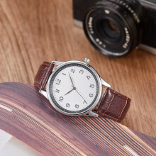 (The coffee has white flour, 130) Car belt watch men's Korean version fashionable business casual quartz wristwatch