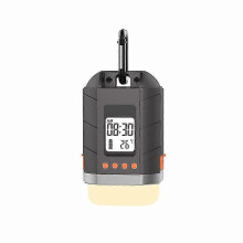 LED Camping Lantern Rechargeable 15000MAh Power Bank, Up To 500Hrs Running Time, LCD Screen, 4 Light Mode LED Tent Light, Water Resistant Outdoor Work