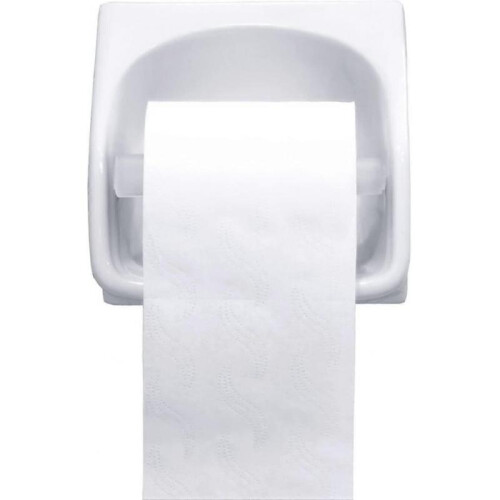 4 Pieces Toilet Paper Holder Roller Replacement Plastic Spring Loaded, Paper Holder Insert (White) 1