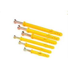 Wall plug and screw set,wall anchors, Plastic Expansion Tube Pipe Self Tapping Wall Anchors (M6X30MM 50SE)