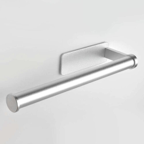 Kitchen Roll Holder No Drilling, Kitchen Paper Holder Wall Mounted Kitchen Roll Holder Storage Organizer, AluminumNEW9 1