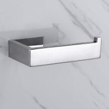 No Drilling Toilet Roll Holder, 304 Chrome Stainless Steel, No Drilling