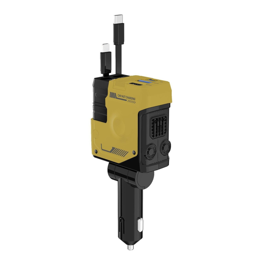 Retractable 120W Car Charger,Four-Port Super Fast Charger 4853102545162