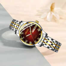 (The golden red lady of Rome) Ladies' watches, ladies' wristwatches, tungsten steel ladies' watches, fashionable couple watches for boys and students