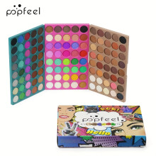 (EP120-2) 120-Color Matte & Shimmer Eyeshadow Palette - Black Tones for Halloween & Christmas Makeup