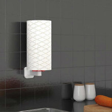 (Black Red Color Matching) Vertical Plastic Toilet Tissue Holder Punch-free Toilet Paper Holder Rack