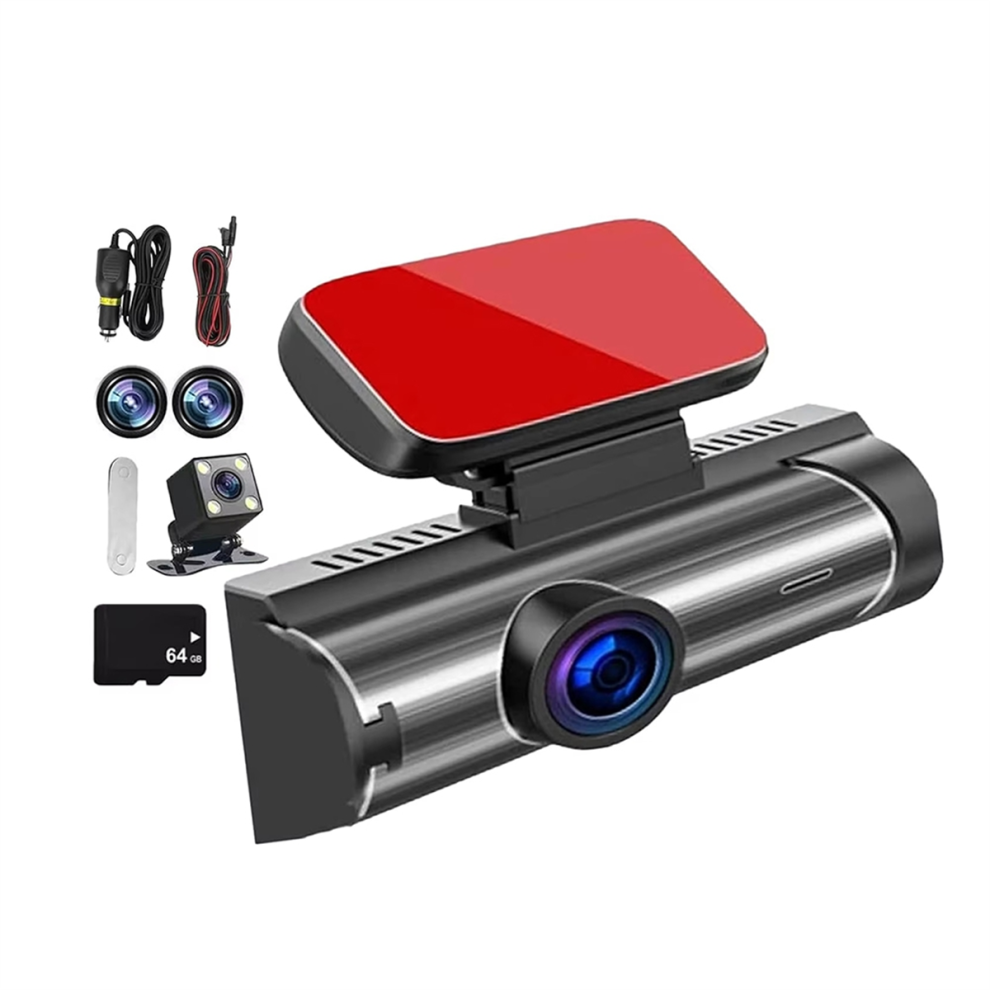 64Gb Front And Rear Dash Camera, 1080P Full Hd Front&Rear Dash Cam 4853102547319