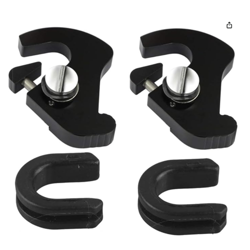 Bagagerek Clip, paar Links Rechts Roterende Sissy Bar Bagagerek Docking Klink Clip Kit CNC Aluminium Past voor Touring