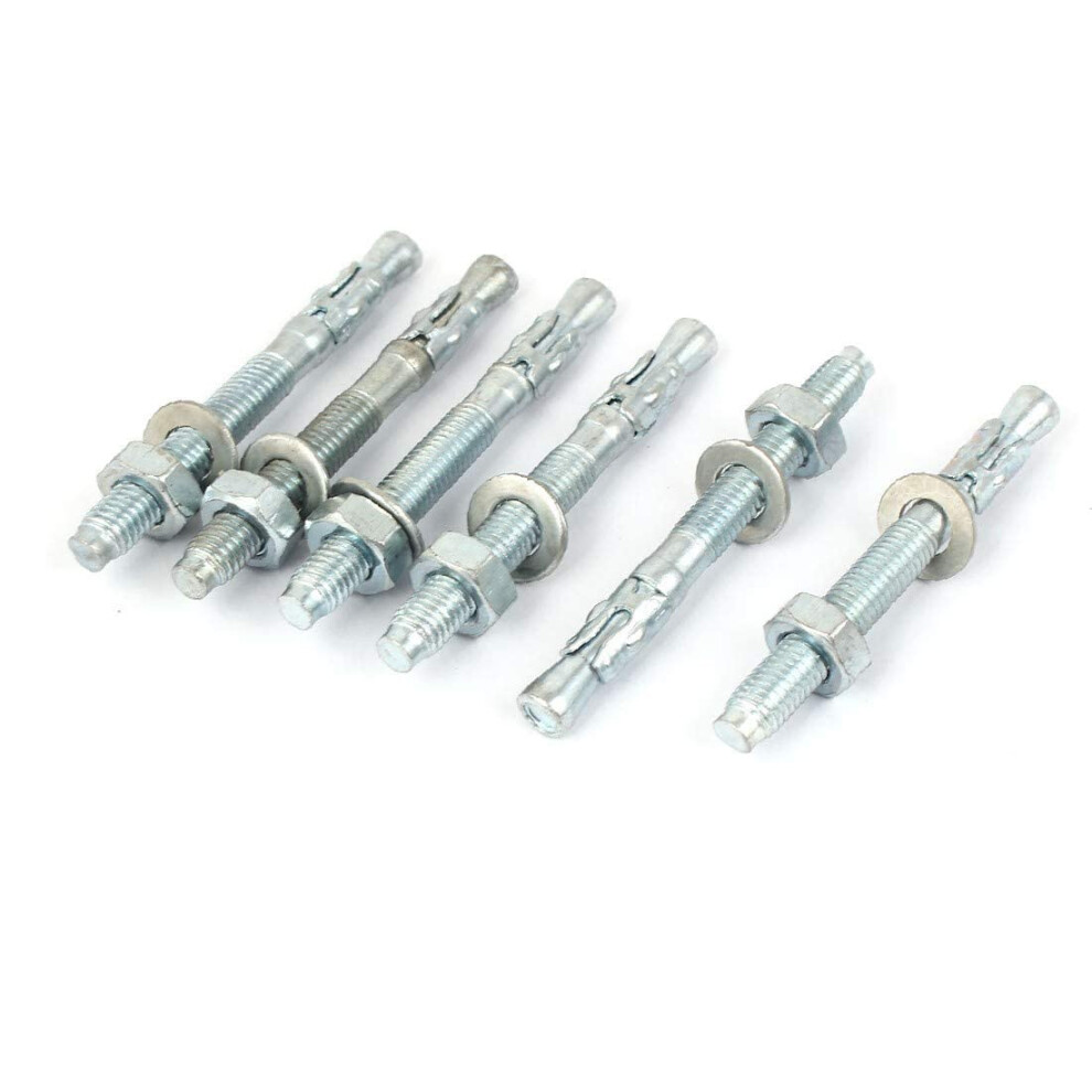 Blue Zinc Plated Screw Type Car Repair Expansion Bolt M8x80mm 6Pcs (Color : Multiple Colors) 336398613318