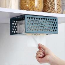 Tissue Storage Box Punch Free Toilet Paper Storage Case Bathroom Wall Tissue Dispenser Home Kitchen Bedroom Supplies