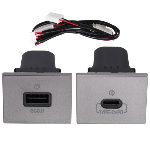 Car Charger Socket QC3.0 and Type C PD Charging Outlet Fuse For 1