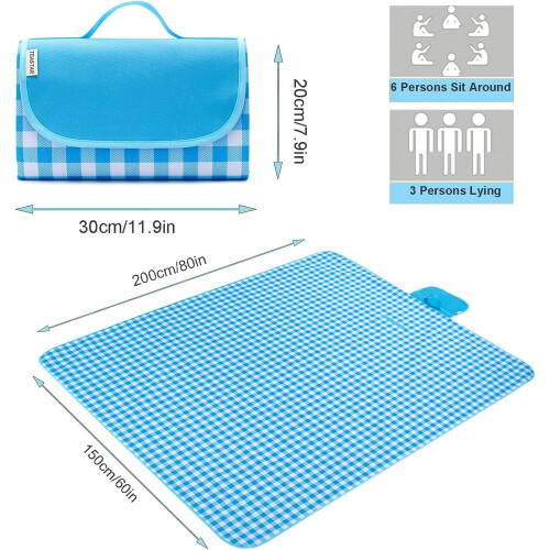 Beach Blanket Sandproof Extra Large Beach Mat Sand Free Picnic Blanket 1